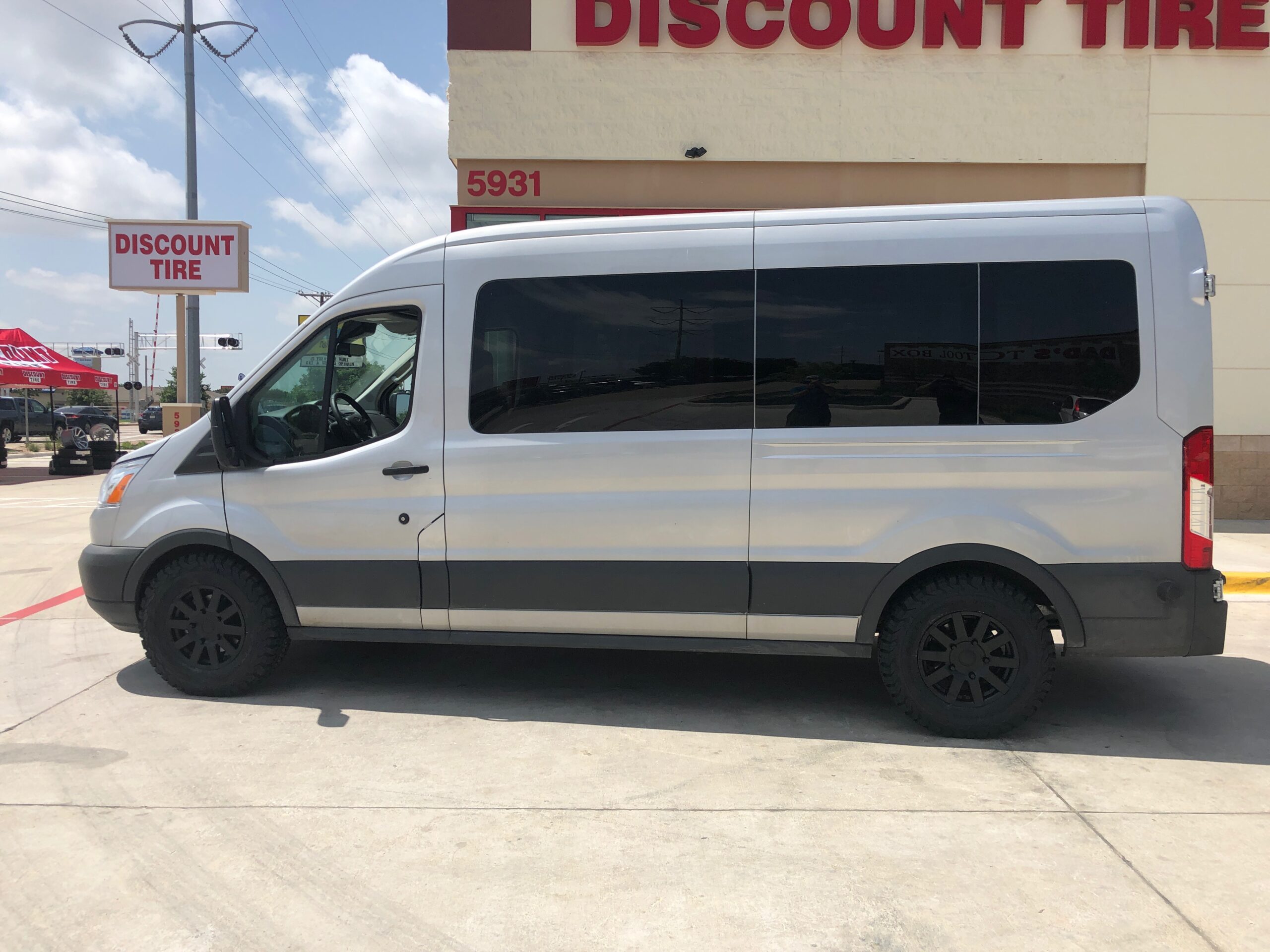 Upgraded tires Ford Transit